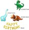 Dinosaur Birthday Party Decorations, Dino Foil Balloons Arch Garland Kit, Happy Birthday Banner for Kids Boys